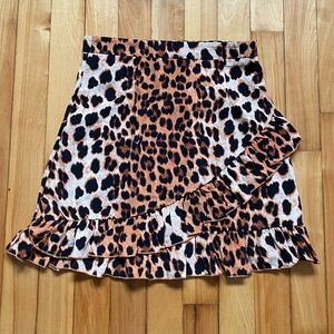 Nasty Gal leopard Print Mini Skirt